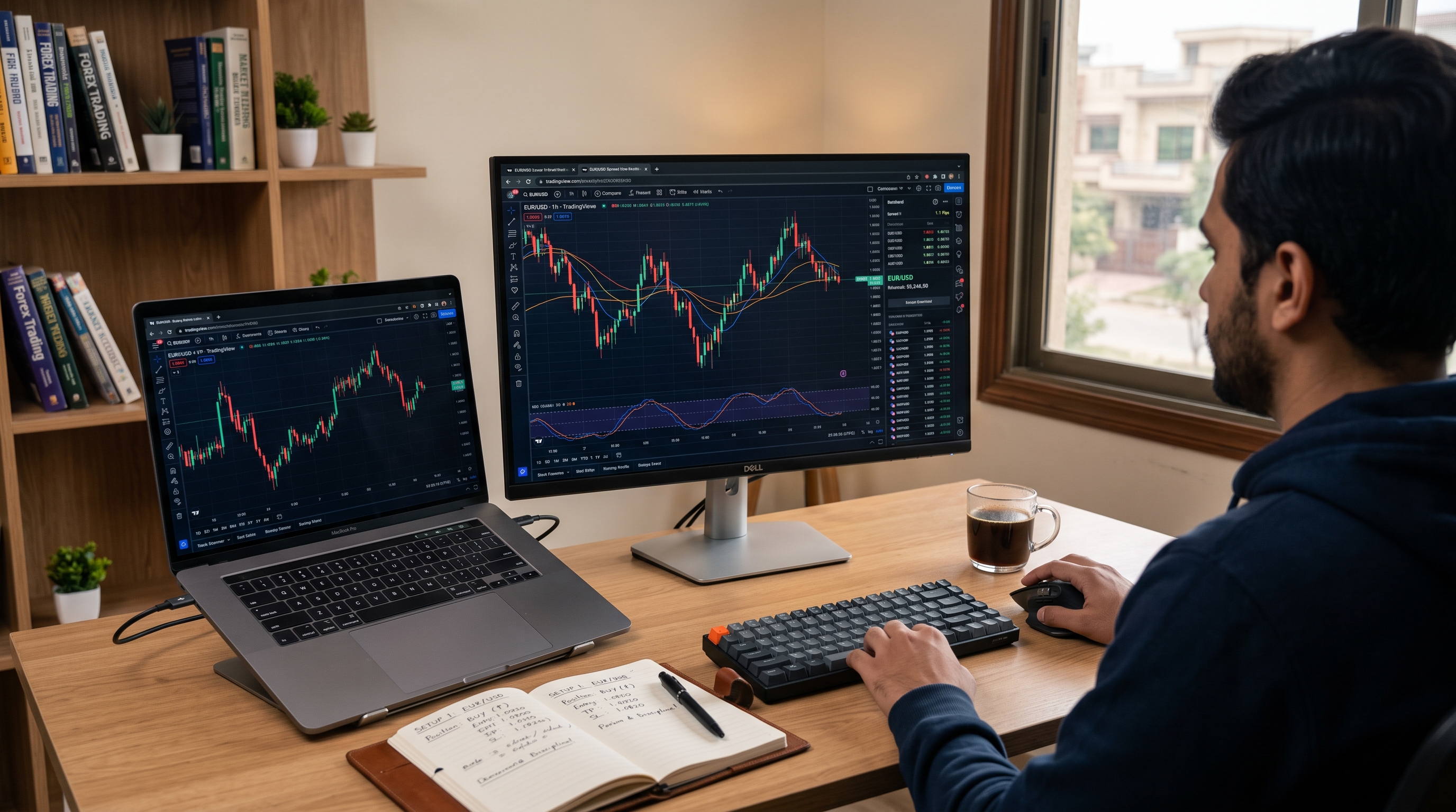 Compass illustration representing choosing a forex broker
