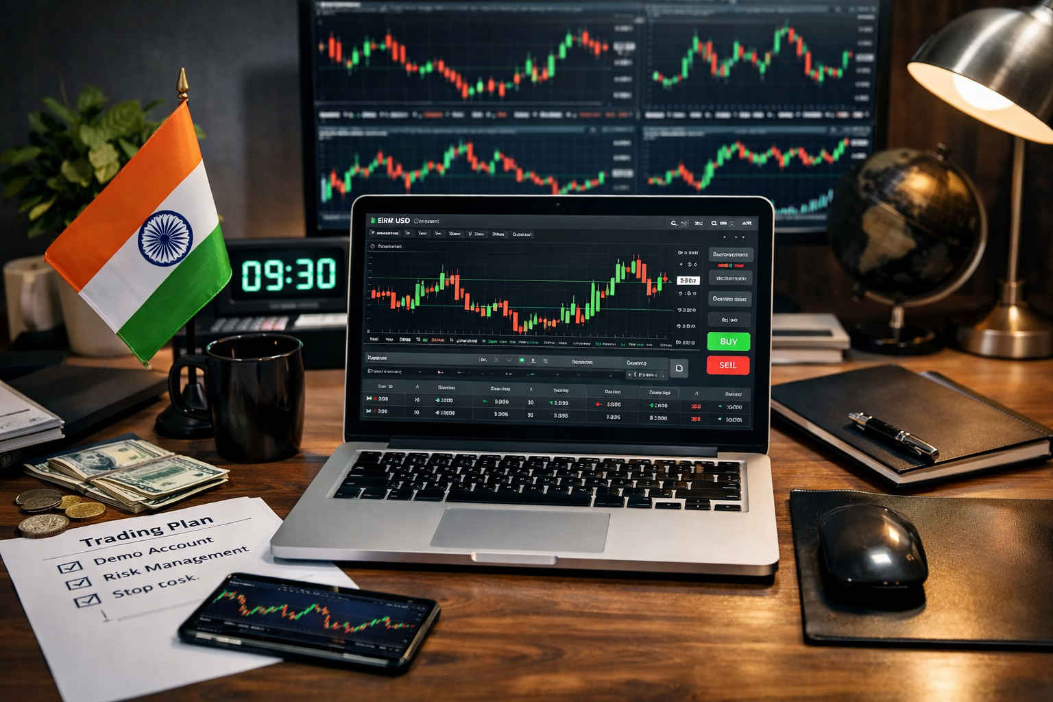 Forex learning and demo trading setup